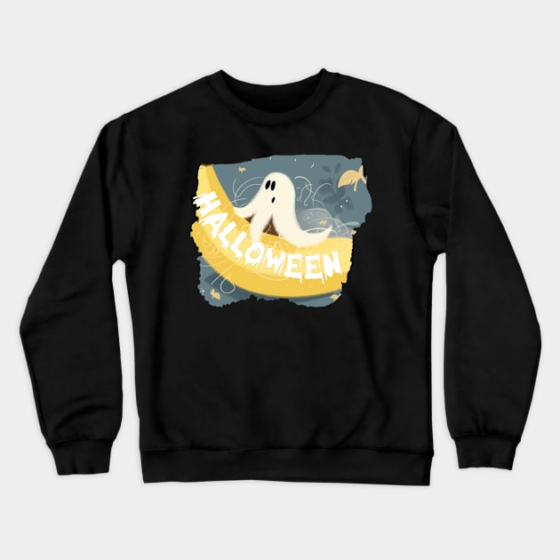 spooky love banana Crewneck Sweatshirt by Pixy Official